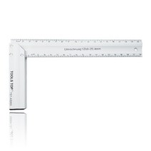 툴스탑 알루미늄 직각자 200mm TST-AS200 목공 정밀 스퀘어 기역자 산업용 눈금