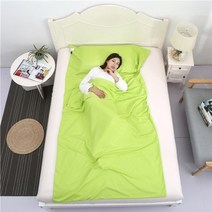 초경량 침낭 휴대용 야외 캠핑 하이킹 호텔 싱글 라이너 접는 여행 경량 봉투 침구 70210cm 37, 녹색
