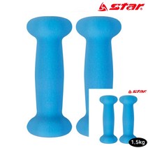 피트니스 네오프렌 아령 1 5KG X 2개 블루 홈트아령 여성아령 미용아령 헬스아령