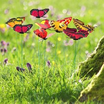 정원 화단 나비 소품 조경 화분 장식 트렐리스 화분 꽃꽂이 장식, 10cm1p