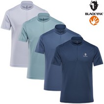 블랙야크 23SS 남성용 하절기 솔리드 반팔 하프 집업 티셔츠 B케리드집업티S-1-CJBON, BH(차콜), 105