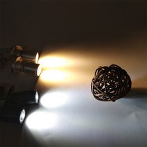 붙이는 부착형 미니 led 스포트라이트 핀조명 레고 피규어 어항 양주 진열장 장식장 조명, 노란색, 블랙모델 [원드래그포] + 양면테이프