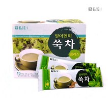 발아현미 쑥차 15T 플러스 쑥분말 분말스틱 건강쑥차 수험생차 쑥청 담터쑥차 강화쑥 인진쑥즙효능, Pick me 담터 현미쑥차 15T