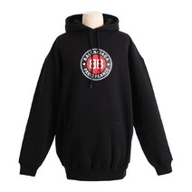 발렌시아가 [발렌시아가] 20FW 남성 578135 TJVD7 1000 BB 라운드 로고 후드 티셔츠 블랙