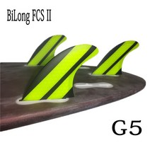 서핑보드 BiLong-FCS II 서핑 보드 지느러미 스러스터 3 개 세트 유리 섬유 벌집 탄소 M/G5 크기 핀 퀼하스 바디, [17] G5, 17 G5
