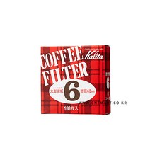 칼리타 라운드필터 #6 100매(60mm), 단품