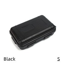 야외 생존 키트 방수 장비 봉인 된 상자 방진 압력 방지 EDC 여행 캠핑 낚시 보관 용기 1 세트, 02 Black S