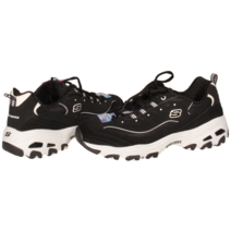 [중고] 스케쳐스 딜라이트 여성 Skechers DLites - March Forward Sneaker Black White US Size 9.5