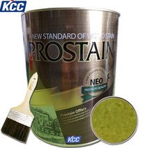 KCC 프로스테인 네오 0.9L 오일스테인 우드스테인 목재보호 발수 방충, 라임그린2