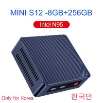 미니 PC 데스크탑 사무용 Beelink 게임용 컴퓨터 S12 프로 인텔 N100 NVME S12 12 세대 N95 DDR4 8GB 256GB SSD, 14.Intel N95 8G256G - EU