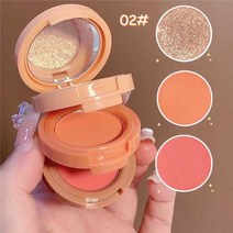 스모키아이쉐도우새로운 3 in 1 매트 하이라이터 블러쉬 팔레트 펄리 블러쉬 샤이니 아이섀도우 다기능 페이스 메이크업 팔레트 여성 화장품, 02