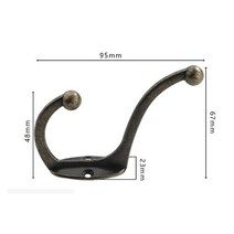 1x 레트로 코트 수건 Entryway 욕실 벽 마운트 코트 모자 키 행거 나사, Bronze