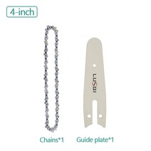 엔진톱 밴드쏘 테이블쏘 기계톱 LUSQI-4/6 인치 무선 전기톱 21V 휴대용 미니 체인톱 목공 전동 공구, 05 Guide Plate Chains_02 EU