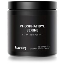Toniiq 포스파티딜세린 90정 Ultra High Purity Phosphatidylserine from Italy - 400mg Formula - 50%+