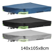 루프탑텐트 그늘막 카 거실 텐트 150-260cm 겨울 600d 트레일러 커버 자동 지붕 헤비 듀티 pvc 방진 방수 프로텍터 커버 여행, 140x105x8cm, 씨엔, 검은 색