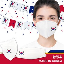 태극기 마스크 응원 국기 대한민국 주문제작 디자인 인쇄 제작 프린팅 커스텀 새부리형 접이식 태극마스크 KF94마스크, 태극기KF94대형2D(새부리형)마스크