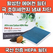 자동차 차량 프리미엄 에어컨 필터 활성탄 헤파필터 에어필터 4면띠 마감 극초미세먼지 MPPS 완벽차단 h11 PM0.3 iso9001 iso14001 인증, GG147 SM3 SM5 임프 SM7 뉴SM7