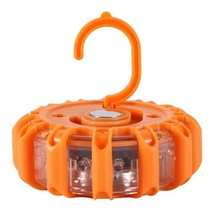 차량용 경광등 싸이키 LED 로드 플레어 안전 깜박이 경고등 길가 비상 디스크 비콘 마그네틱 베이스 자동차 바이크 오토바이 자전거 디자인, [01] a, 01 A