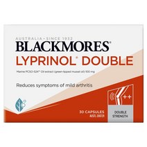 Blackmores 호주직배송 Lyprinol Double 30 블랙모어스 리프리놀 더블 초록입홍합오일 100mg 30캡슐, 4개, 30정