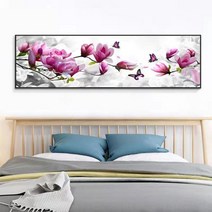 보석자수나라 diy 대형보석십자수 비즈 큐빅 원단형 구슬 자수 목련화 100x35cm