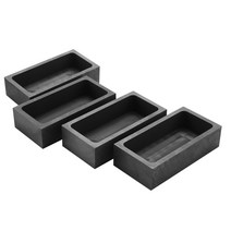 4pcs 흑연 도가니 세트 잉곳 금형 세트 고순도 흑연 토치 녹는 주조 키트 비철금속 금속 금, 보여진 바와 같이, 하나