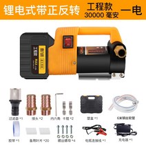 전동 오일 이송 펌프 / 주유 경유 디젤 석유 휘발유 연료 유류 기름, 리튬 30000mAh+ 6미터 튜브