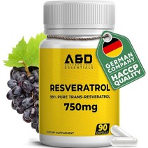 A&D Performance Resveratrol A&D퍼포먼스 레스베라트롤 750mg 90캡슐