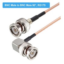 RG179 케이블 75 Ohm BNC 남성 직각 플러그 커넥터 어댑터 비디오 카메라 SDI 캠코더 HD-SDI/3G-SDI/4K/8K, 02 BNC M to BNC M90_05 30CM