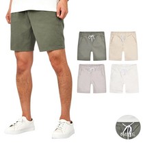 핫코드 남성용 국내생산 여름 밴딩 스판 워싱 면 반바지