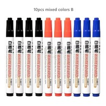 보드마카 마커 페인트 펜 보드 마카 haile 건조 지우기 화이트 칠판 지울 수있는 분필 낮은 냄새 화이트 사무실 학교 편지지, 믹스 색상 -10pcs 02