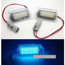 LED 의전 문 조명 웰컴 램프 렉서스 ES350 GX460 HS250 IS F LS460 RX350 RX450 2 개, 01 Crystal blue