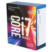 인텔 Intel Core i7-7700K Processor 8MBNew Retail BX80677I77700KNew 스마트 캐시 상자 프로세서