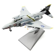 완제품 완성품 전투기 비행기 메탈 합금 모형 프라모델 다이캐스트 선물 풀메탈 탑건, F-4B