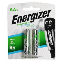 에너자이저 충전용 건전지 AA, 2개입