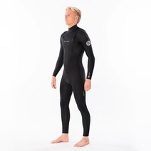 Rip curl C 124MFS Dawn Patrol Chest Zip 3/2mm Wetsuit Steamer - Black (립컬 다운 패트롤 체스트 집 전신슈트 웻슈트)