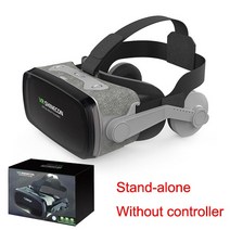 VR VR기기헤드셋 버전 가상 현실 3D 안경 게임 고글 골 판지 VR 헤드폰 상자 4.7-6.53 인치 화면 스마트 폰, 한개옵션1, 01 VR Stand-alone