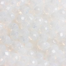 패션메이드c169반투명론델비즈 2mm 3mm 문스톤컬러 원석 비즈 구슬 공예 악세사리 반지 재료 비즈팔찌만들기, 1mm ( c169)