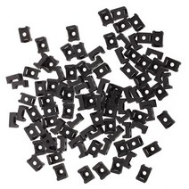 블랙 9mm 케이블 타이 마운트 안장 형 플라스틱 와이어 번들 홀더 100pcs, 검정_9mm.