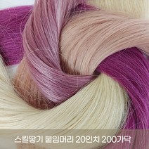 프리티레이디 스킬땋기 인모붙임머리 48cm(18인치) 100가닥 숱추가용 부분가발, 1개, #C2(특수컬러)