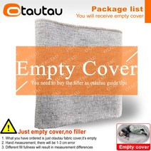 빈백 1인용빈백쇼파 쇼파 쿠션 의자 OTAUTAU 4ft 커버 코튼 린넨 소시지 소파 Beanbag 침대 게임 영화 주머니 라운지 안락 DD4MM1T, 01 H50xD60xW123cm-cover, 08 light grey