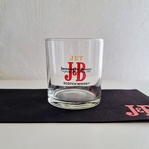 J&B JET 위스키 온더락잔 언더락 양주 글라스 빈티지 우유컵 아이스커피, 바매트