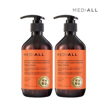 메디올 두피청정 탈모완화 기능성 샴푸 시트러스 300mlx2개, 메디올 두피청정 탈모완화 기능