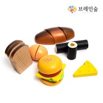 소꿉놀이 원목 벨크로 간식모형 6종 5세여아선물 3세