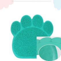 이지리치 고양이 모래매트 발바닥 아쿠아 블루 소 고양이벌집매트 고양이사막화방지매트
