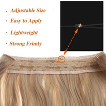 Synthetic Natural Synthetic Halo Hair Extensions No Clip In Artificial Fake Ombre Blonde Brown Black, [33] YX03102