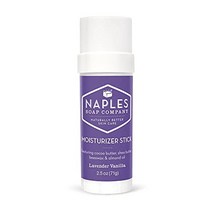 Naples Soap Company 무향 하이드레이팅 논코메도제닉 바디 모이스처라이저 스틱 - 습진 건선 모든 피부 타입에 안전 2.5oz, 라벤더 바닐라