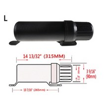 [해외]유니버설 오프로드 모토 오토바이 액세서리 방수 도구 튜브 장갑 비옷 보관함, 협력사, L- 블랙
