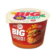 CJ더마켓 탕비실 업소용 식당용 PC방 탑티어 햇반컵반 BIG김치삼겹덮밥 간편식 컵밥 국밥 냉동밥 솥밥 점심 도시락 325G, 28개