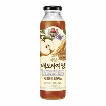 CJ제일제당 풍미 백설 리얼 배도라지청 국내산 진액 배도라지차 별미 홈카페 커피시럽 엑기스 310ml 단맛 소스, 18개