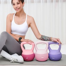 부드럽다 아령 케틀벨 4kg 6kg, 도홍색